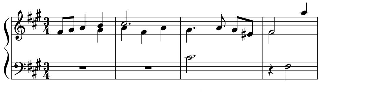 Corrente 24 Michelangelo Galilei staff notation for keyboard & guitar