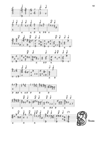 Toccata pagina 43 Il primo libro d'Intavolatura di liuto 1620 Michelangelo Galilei