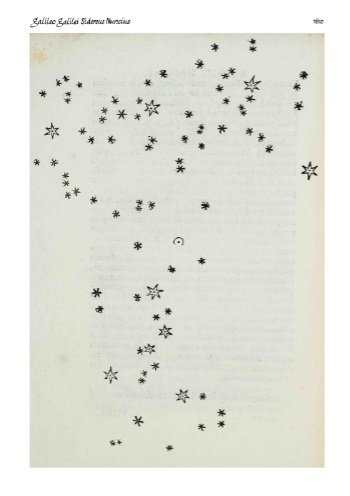 Galileo Galilei Sidereus nunvius 1610 Pleiadum constellatio