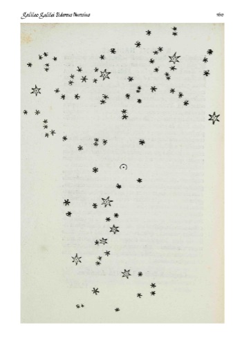 Galileo Galilei Sidereus nunvius 1610 Pleiadum constellatio
