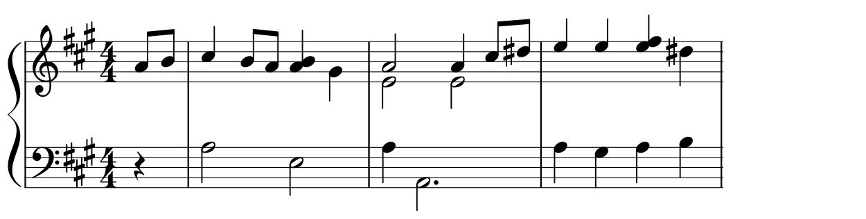 Ballet Michelangelo Galilei staff notation