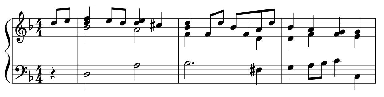 Intrada Michelangelo Galilei staff notation