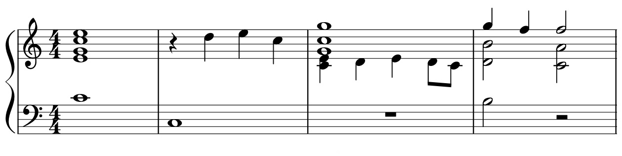 Toccata 47 Michelangelo Galilei staff notation for guitar and keyboard