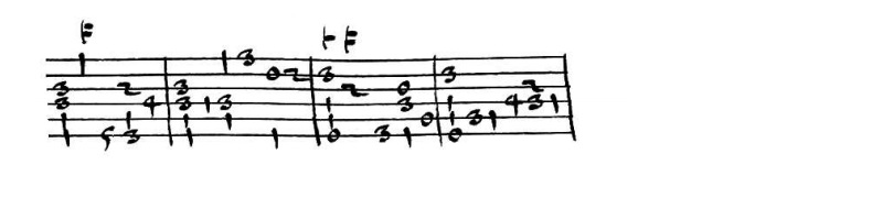 Romanesca undecima con cento parti 17 – 20 tablature Vincenzo Galilei