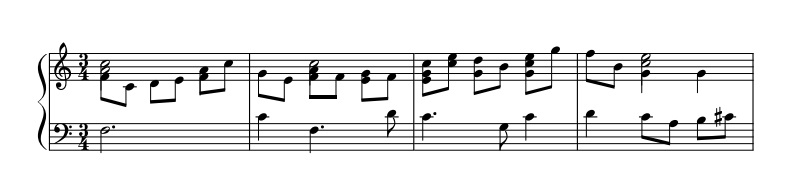 Romanesca undecima con cento parti 97 – 100 staff notation Vincenzo Galilei